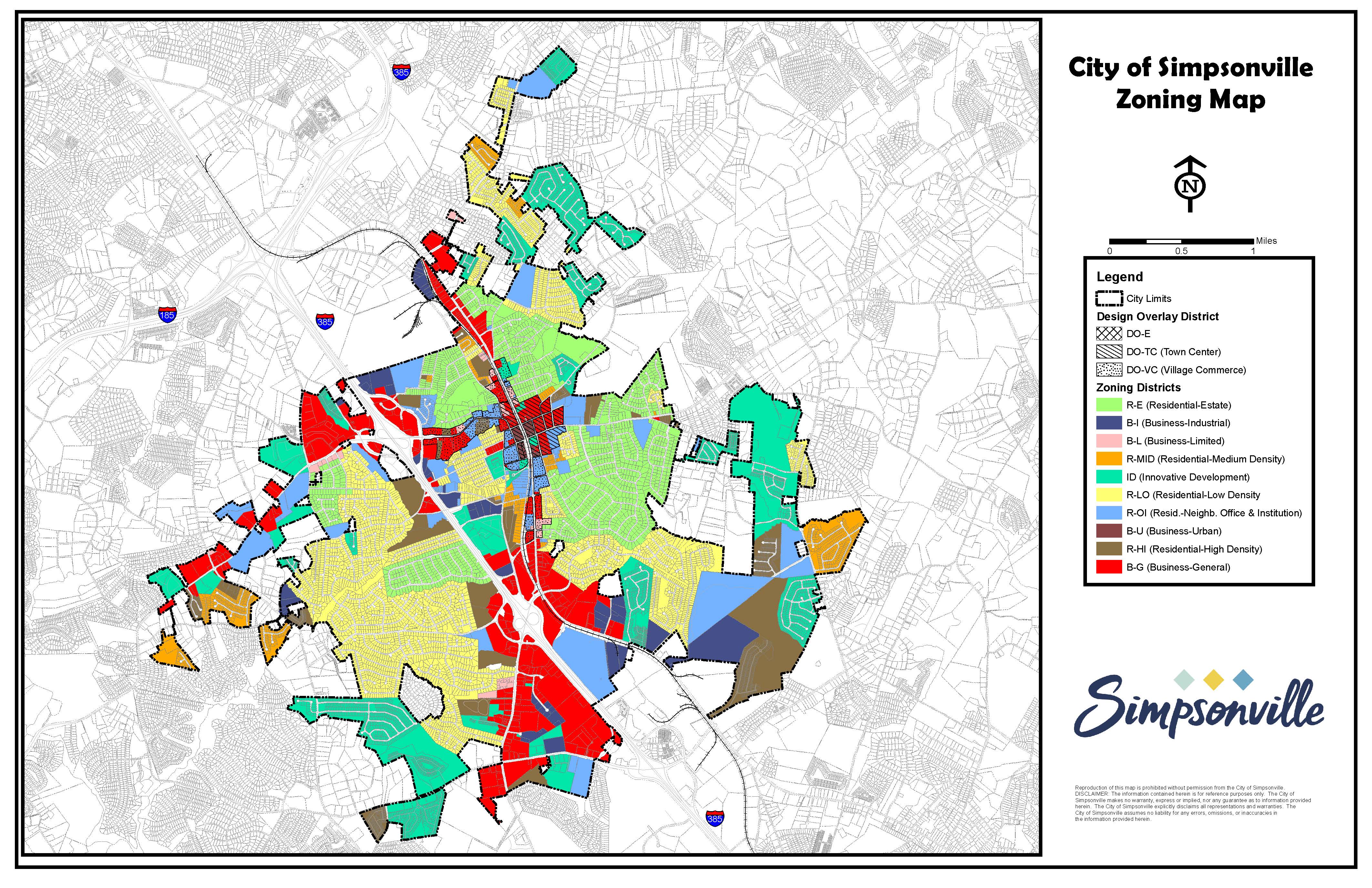 Zoning Map | Simpsonville South Carolina